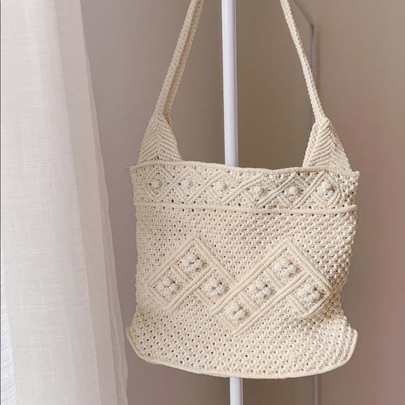 Vintage macrame purse - Picture 1 of 4